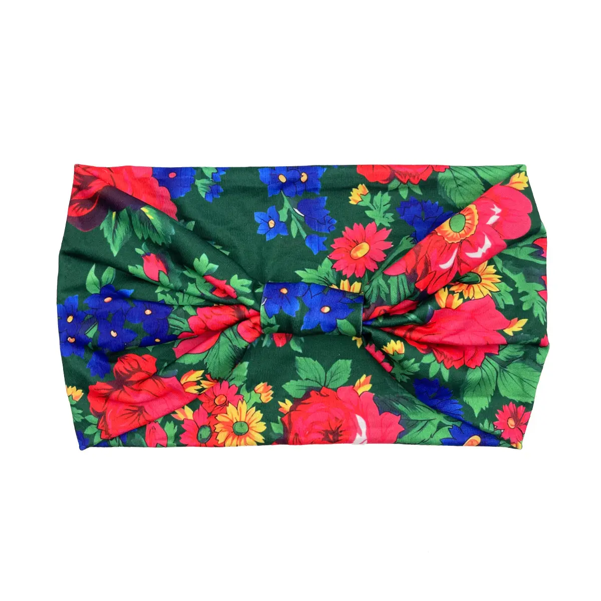 Women's Printed Bow Headband with Wide Elastic Band - Image 127