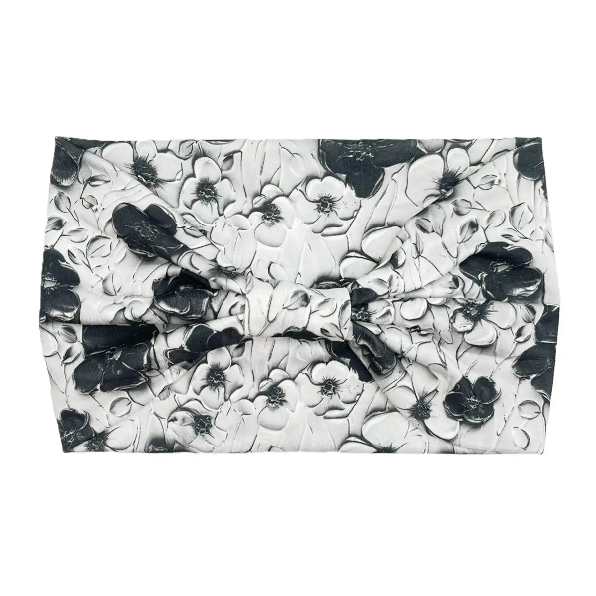 Women's Printed Bow Headband with Wide Elastic Band - Image 131