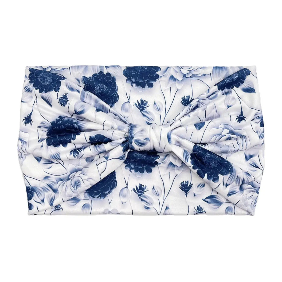 Women's Printed Bow Headband with Wide Elastic Band - Image 132