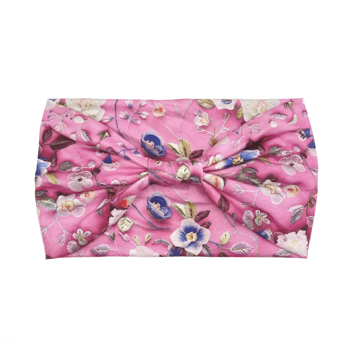Women's Printed Bow Headband with Wide Elastic Band - Image 136