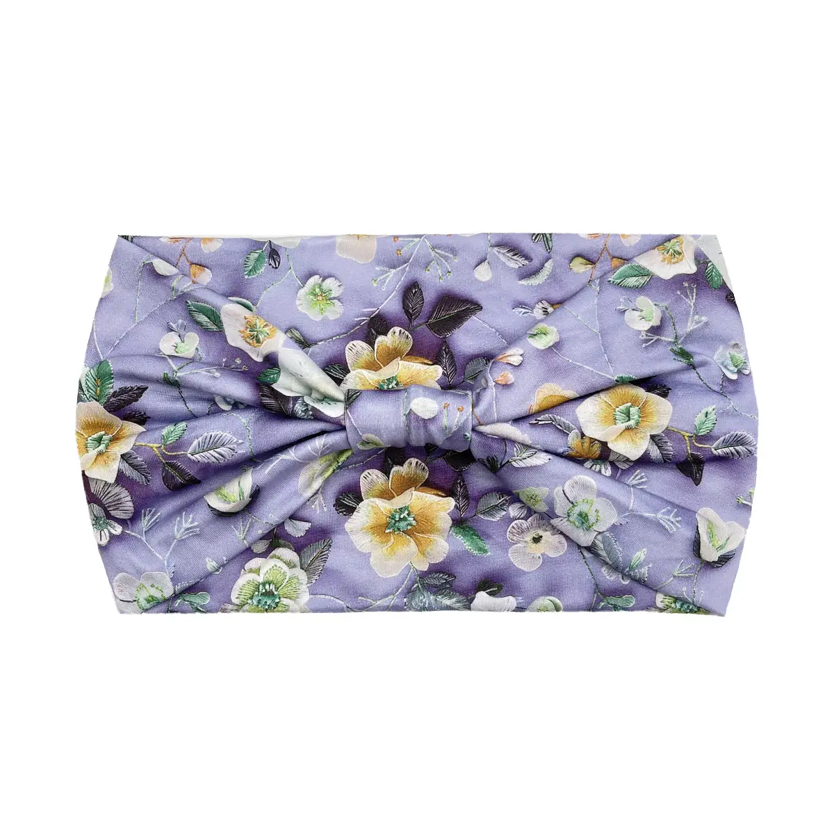 Women's Printed Bow Headband with Wide Elastic Band - Image 138