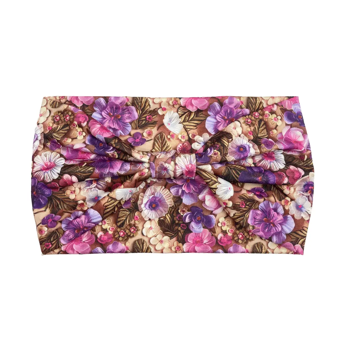 Women's Printed Bow Headband with Wide Elastic Band - Image 141