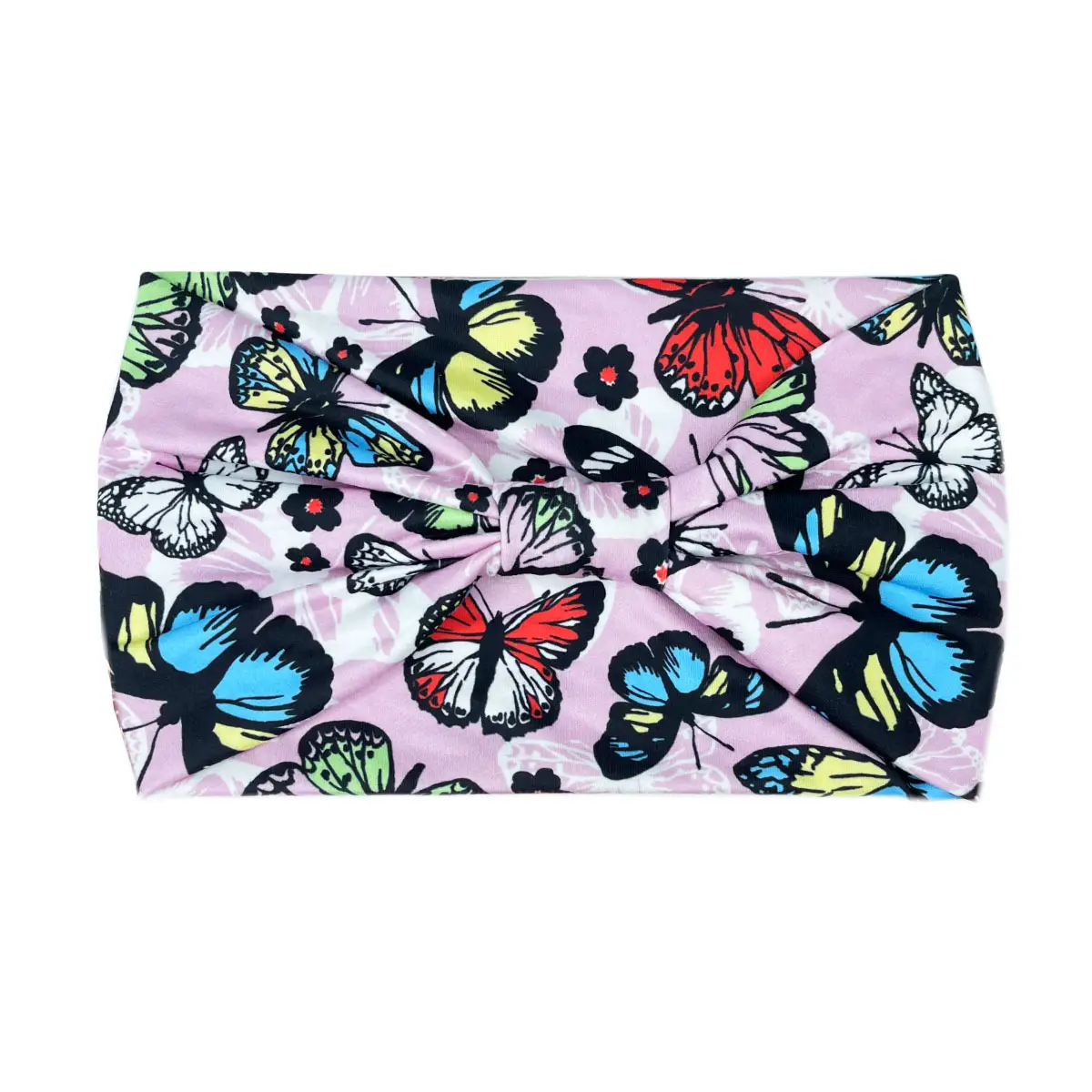 Women's Printed Bow Headband with Wide Elastic Band - Image 146