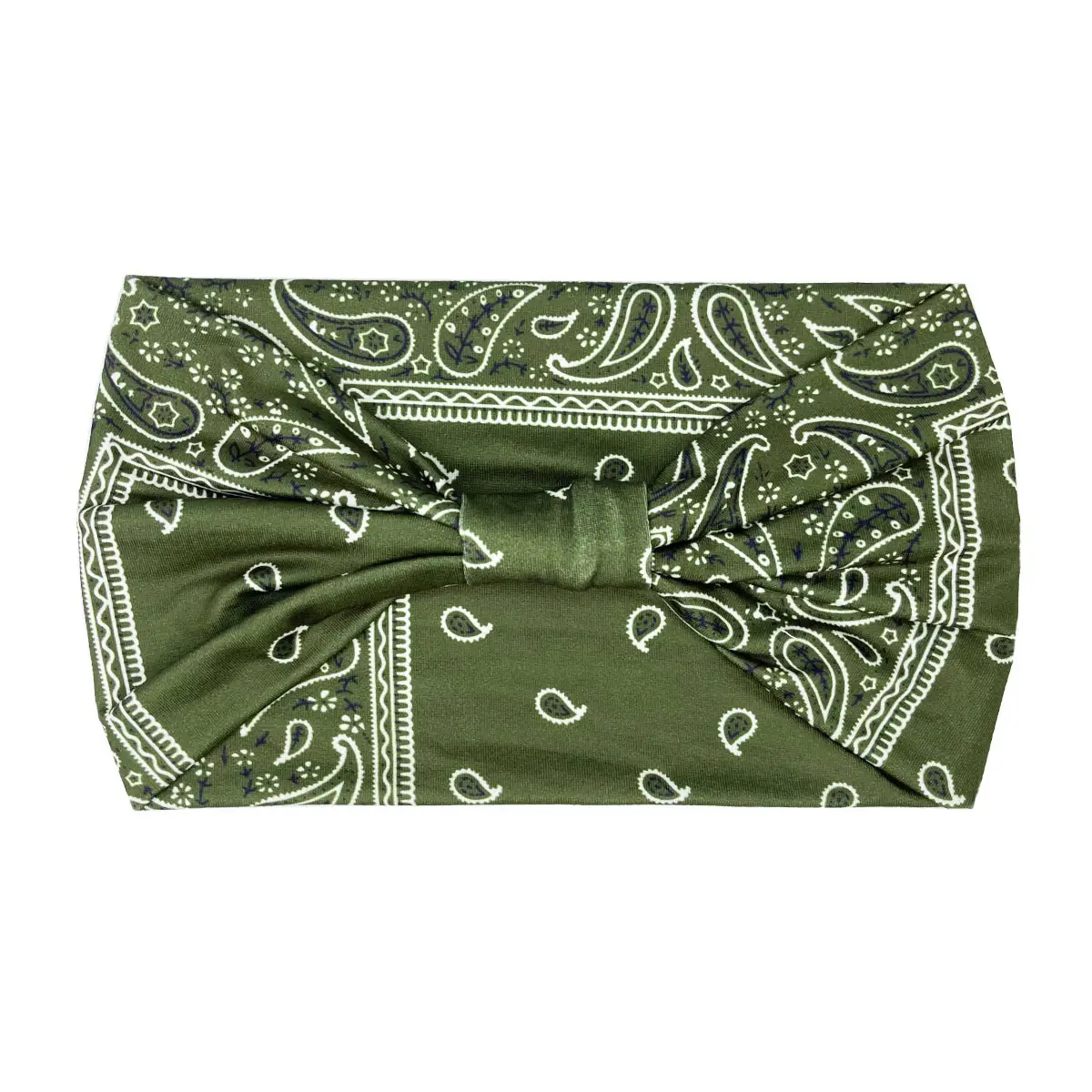 Women's Printed Bow Headband with Wide Elastic Band - Image 150
