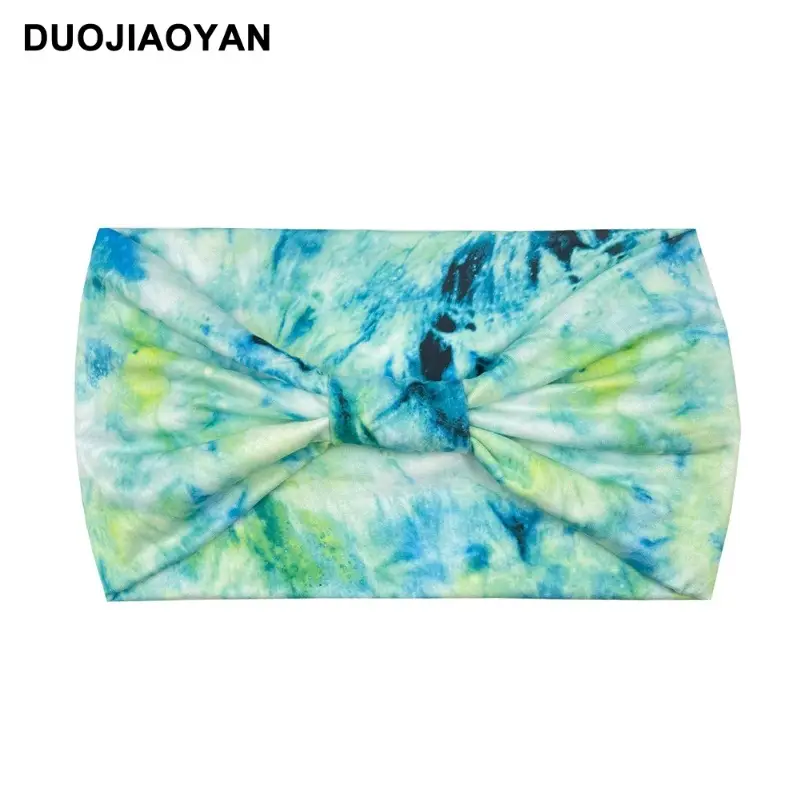 Women's Printed Bow Headband with Wide Elastic Band - Image 56