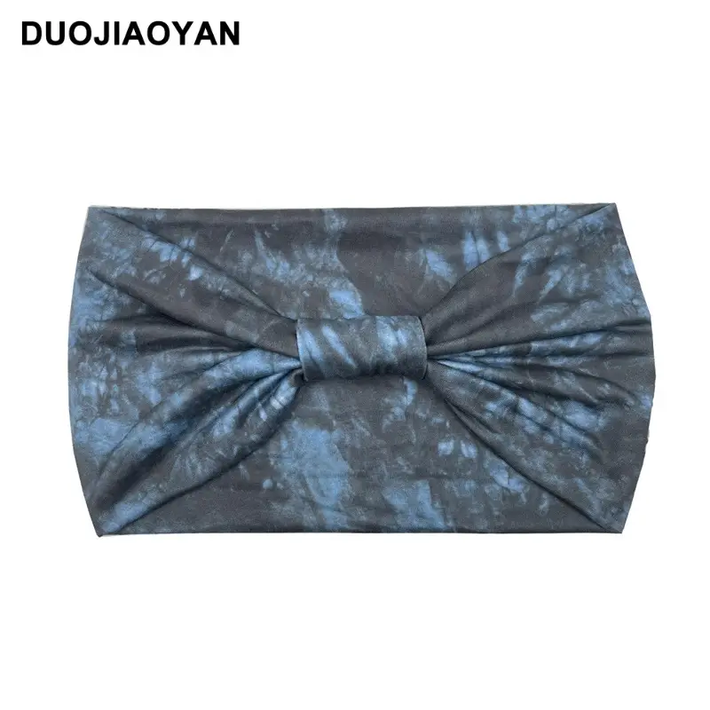 Women's Printed Bow Headband with Wide Elastic Band - Image 59