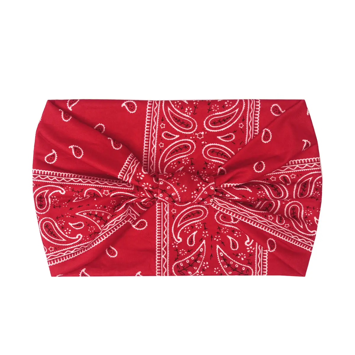 Women's Printed Bow Headband with Wide Elastic Band - Image 65