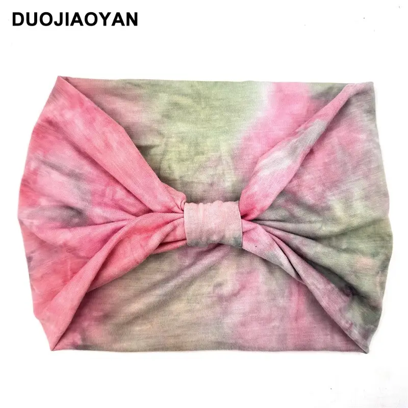 Women's Printed Bow Headband with Wide Elastic Band - Image 69