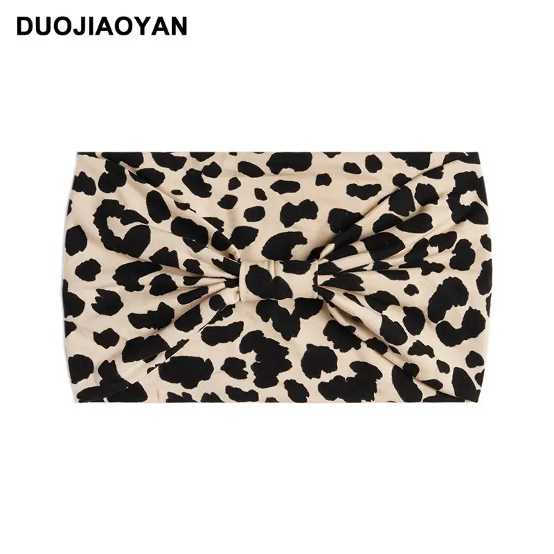 Women's Printed Bow Headband with Wide Elastic Band - Image 73