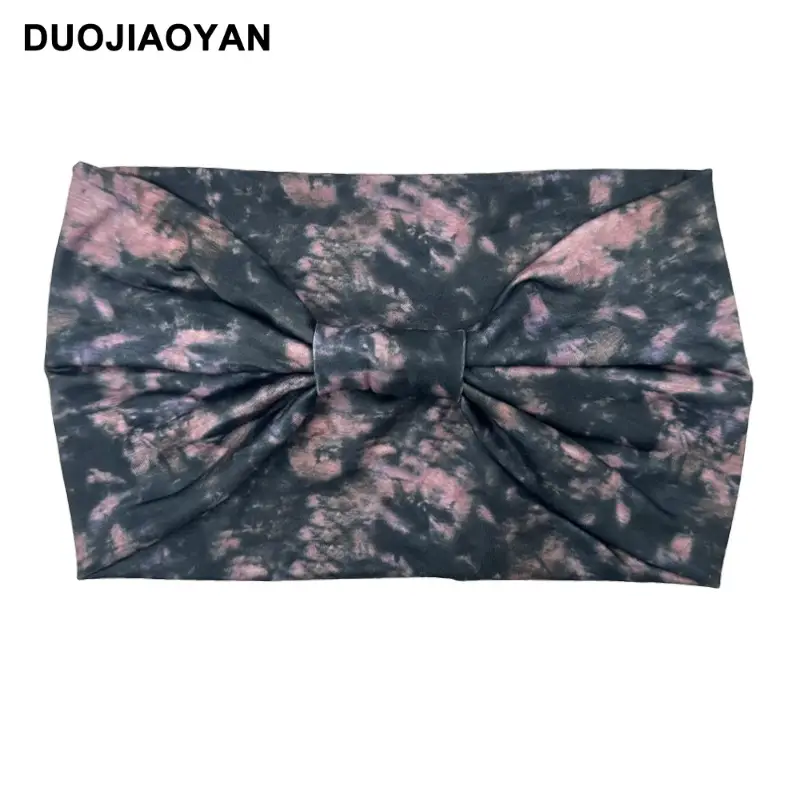 Women's Printed Bow Headband with Wide Elastic Band - Image 74