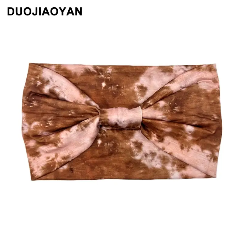 Women's Printed Bow Headband with Wide Elastic Band - Image 77
