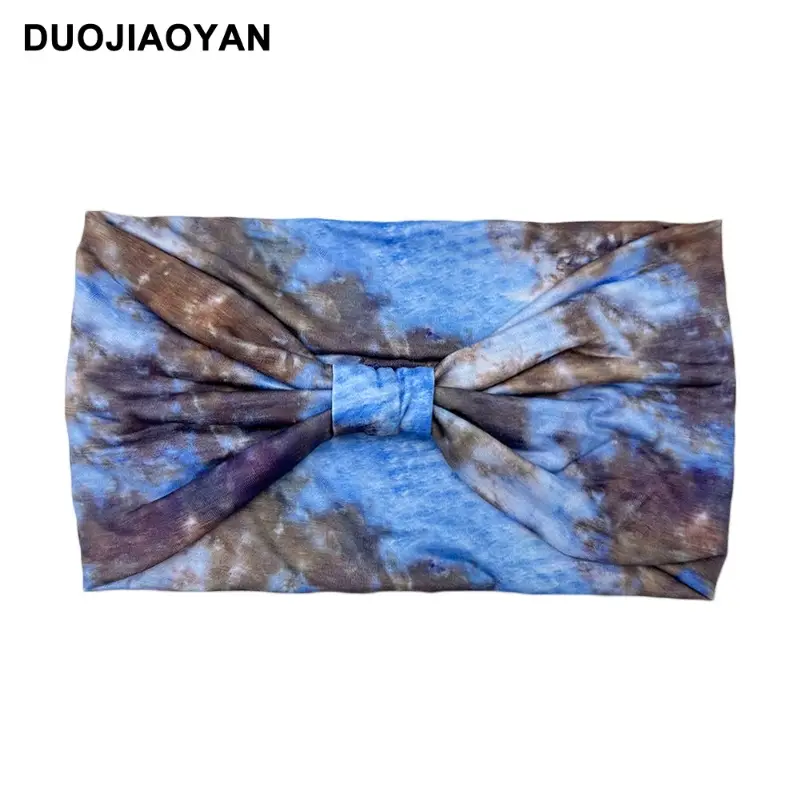 Women's Printed Bow Headband with Wide Elastic Band - Image 78