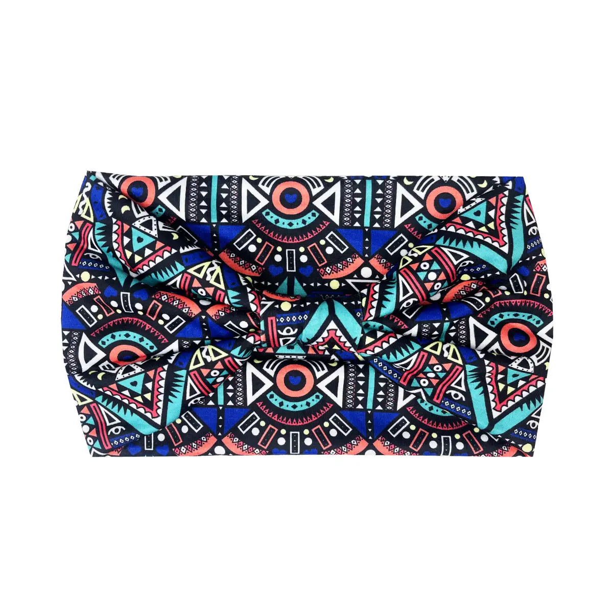 Women's Printed Bow Headband with Wide Elastic Band - Image 86