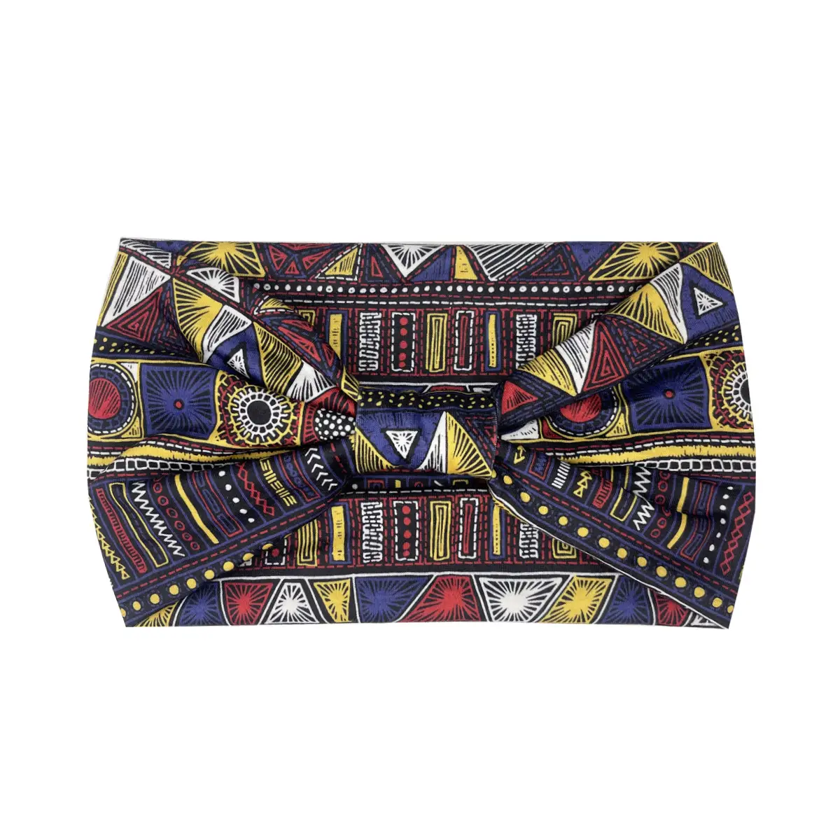 Women's Printed Bow Headband with Wide Elastic Band - Image 87