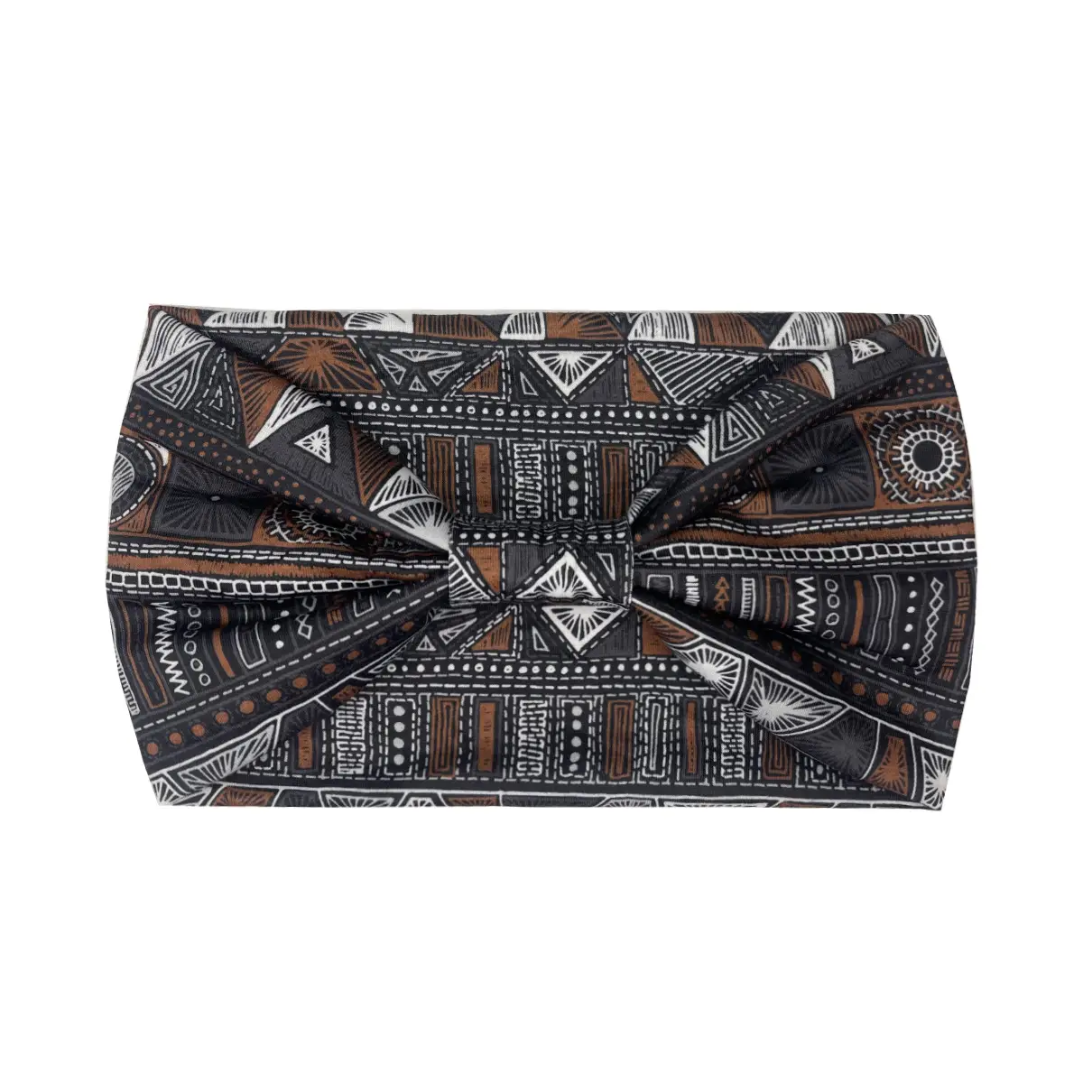 Women's Printed Bow Headband with Wide Elastic Band - Image 88