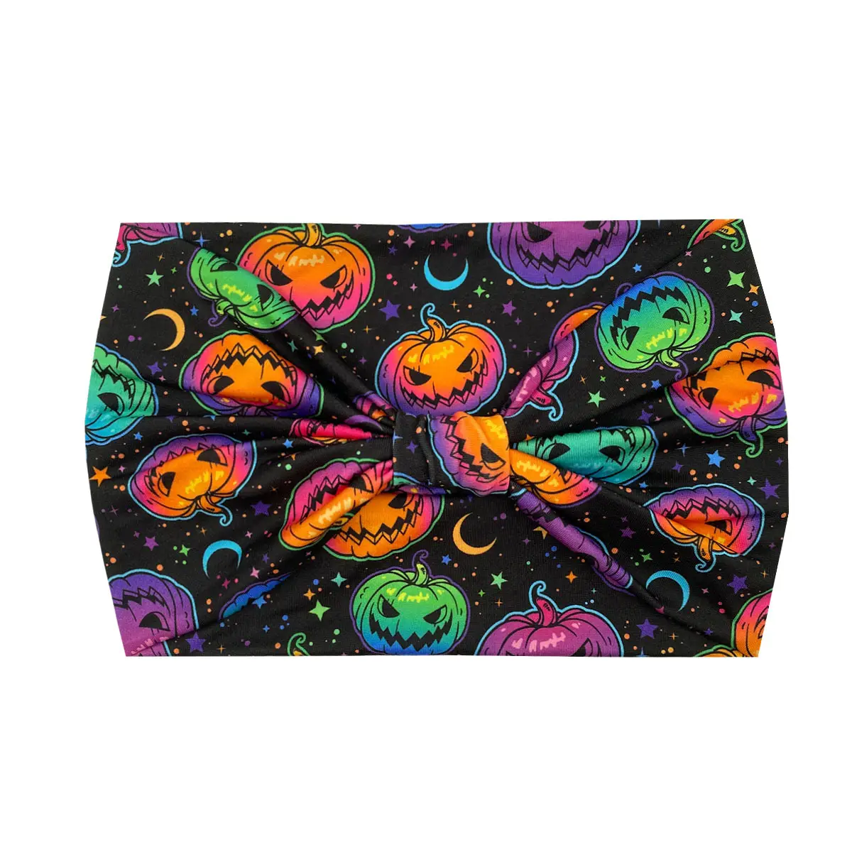 Women's Printed Bow Headband with Wide Elastic Band - Image 95