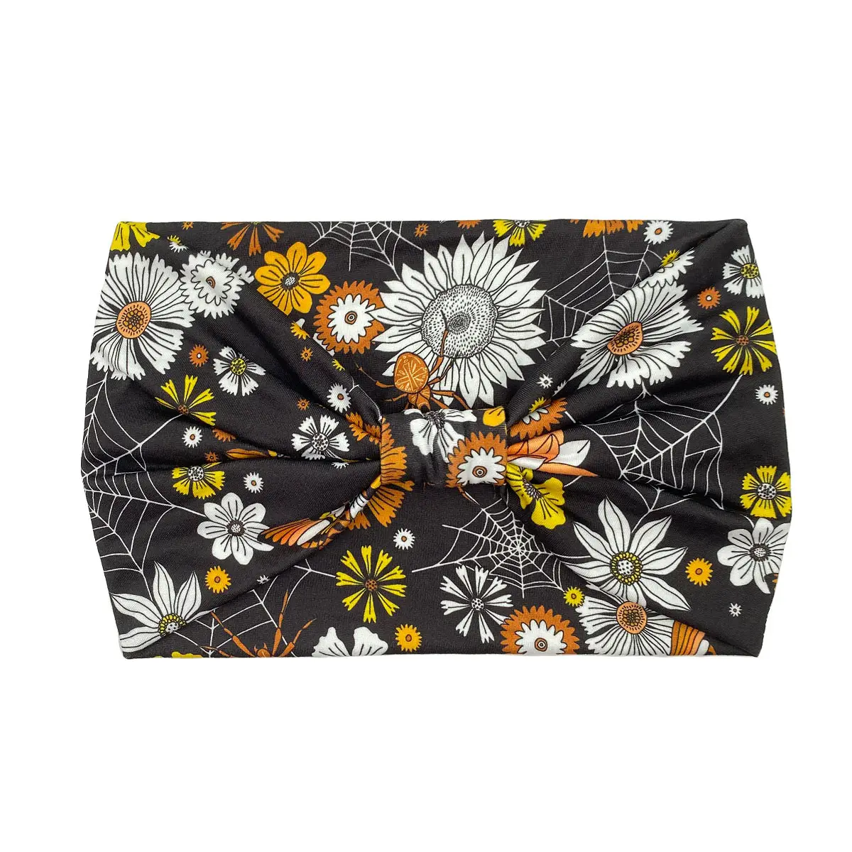 Women's Printed Bow Headband with Wide Elastic Band - Image 97