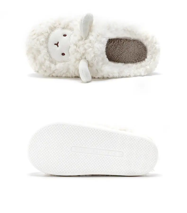 Pink Fleece Lined Couple Slippers for Women Winter — feature 20