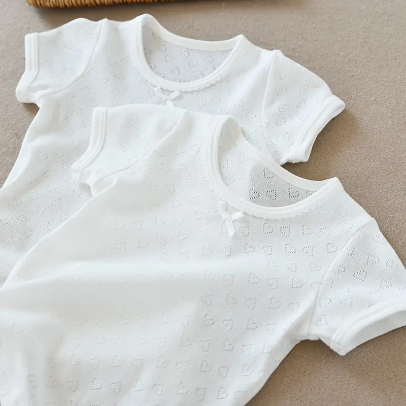 Two-Piece Cotton T-Shirt Vest Set White Summer Wear — feature 6