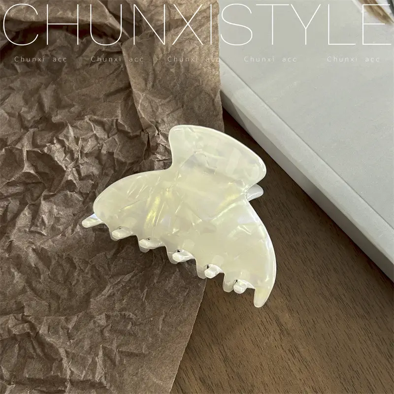 Chinyx Style Imitation Acetate Hairpin with Iridescent Pattern - Image 9