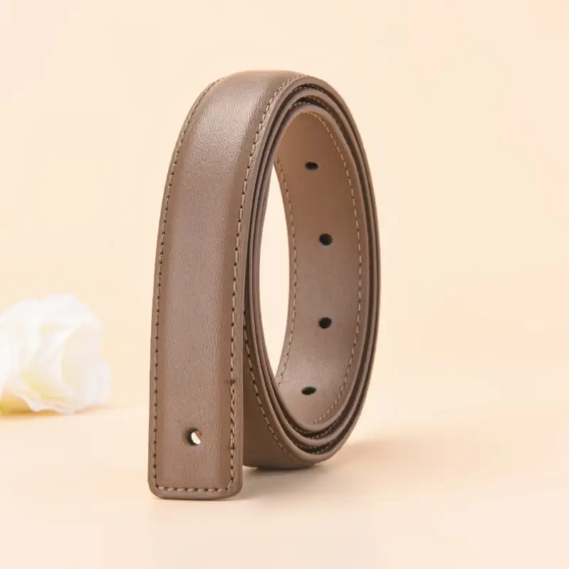 2.5 Wide Black Cowhide Belt Strap — feature 11