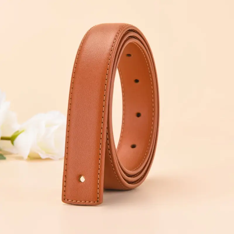 2.5 Wide Black Cowhide Belt Strap - Image 3