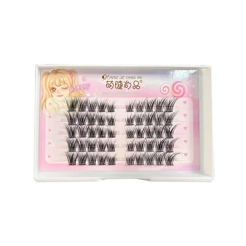 Cute False Eyelashes Fox Series Natural Cluster Segmented - Image 13