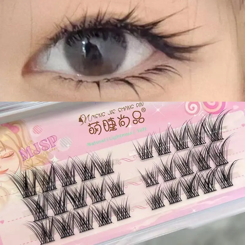 Cute False Eyelashes Fox Series Natural Cluster Segmented - Image 2