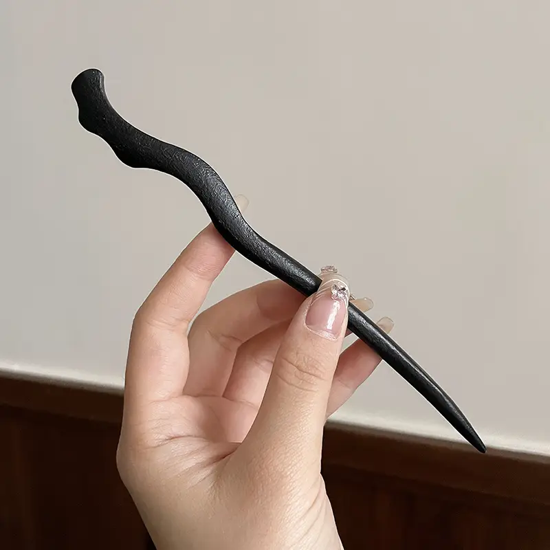 New Chinese Hairpin with Pearl Drop & Metal Spike