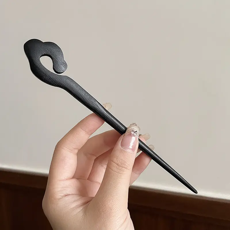 New Chinese Hairpin with Pearl Drop & Metal Spike