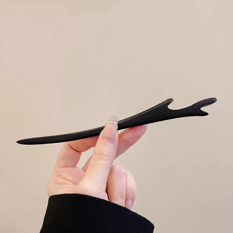 New Chinese Hairpin with Pearl Drop & Metal Spike