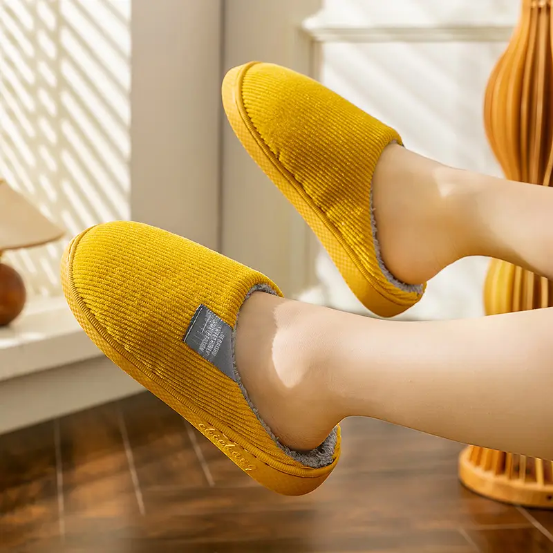 Autumn and winter thick-soled moon shoes season non-slip breathable pregnant women postpartum home soft-soled cotton slippers - Image 8