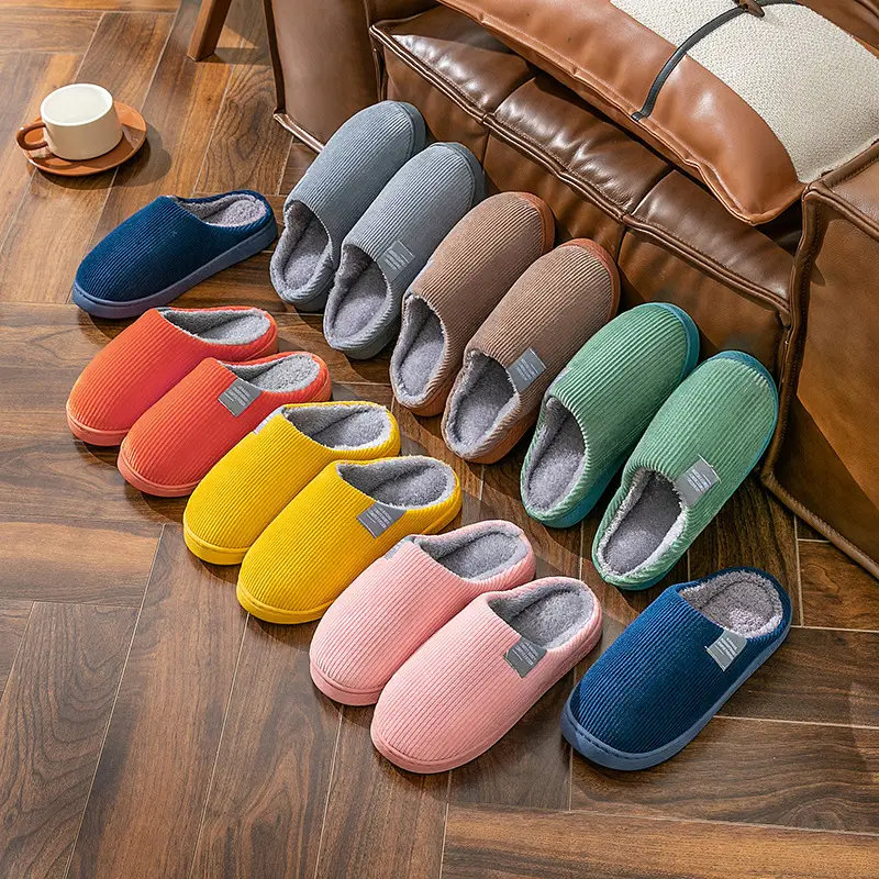 Autumn and winter thick-soled moon shoes season non-slip breathable pregnant women postpartum home soft-soled cotton slippers - Image 9