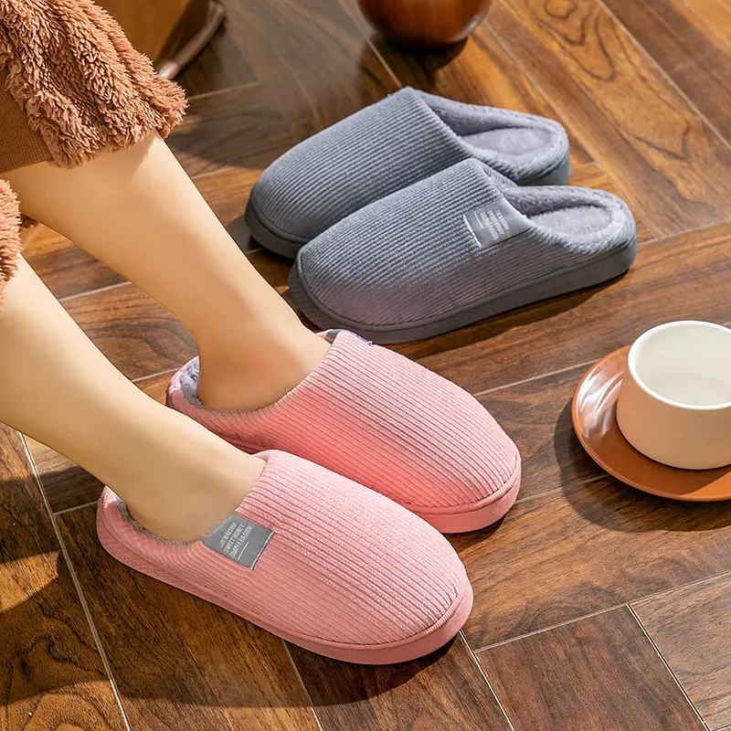 Autumn and winter thick-soled moon shoes season non-slip breathable pregnant women postpartum home soft-soled cotton slippers - Image 10