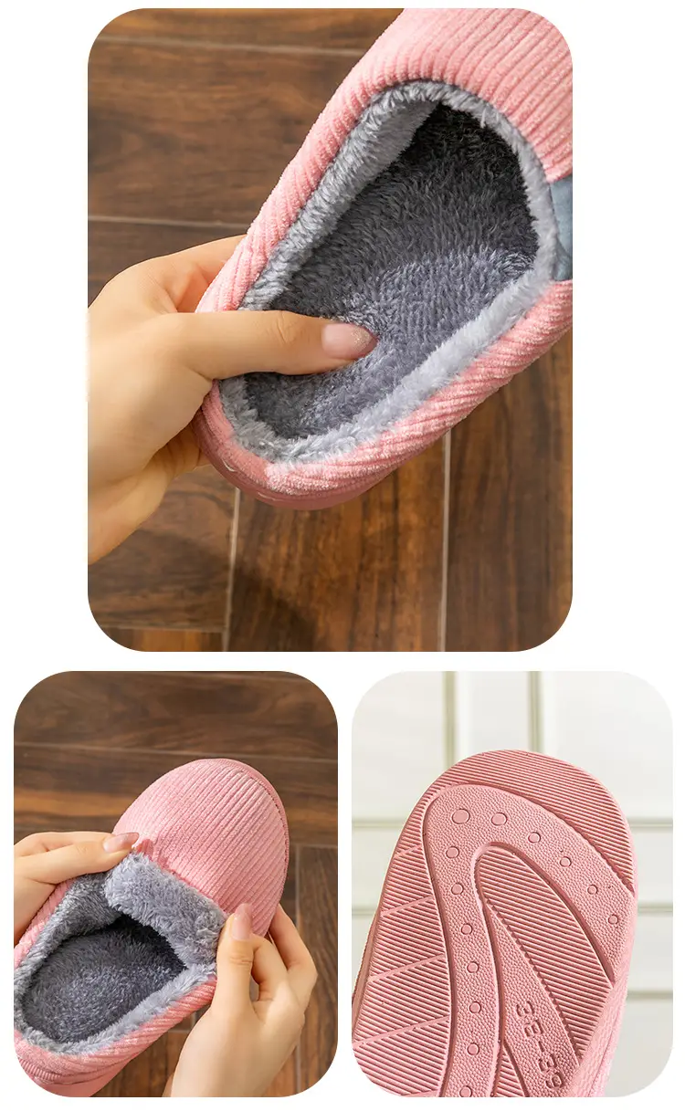 Autumn and winter thick-soled moon shoes season non-slip breathable pregnant women postpartum home soft-soled cotton slippers — feature 16
