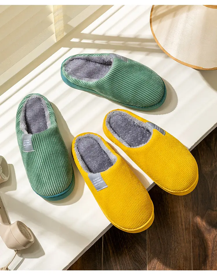 Autumn and winter thick-soled moon shoes season non-slip breathable pregnant women postpartum home soft-soled cotton slippers — feature 21