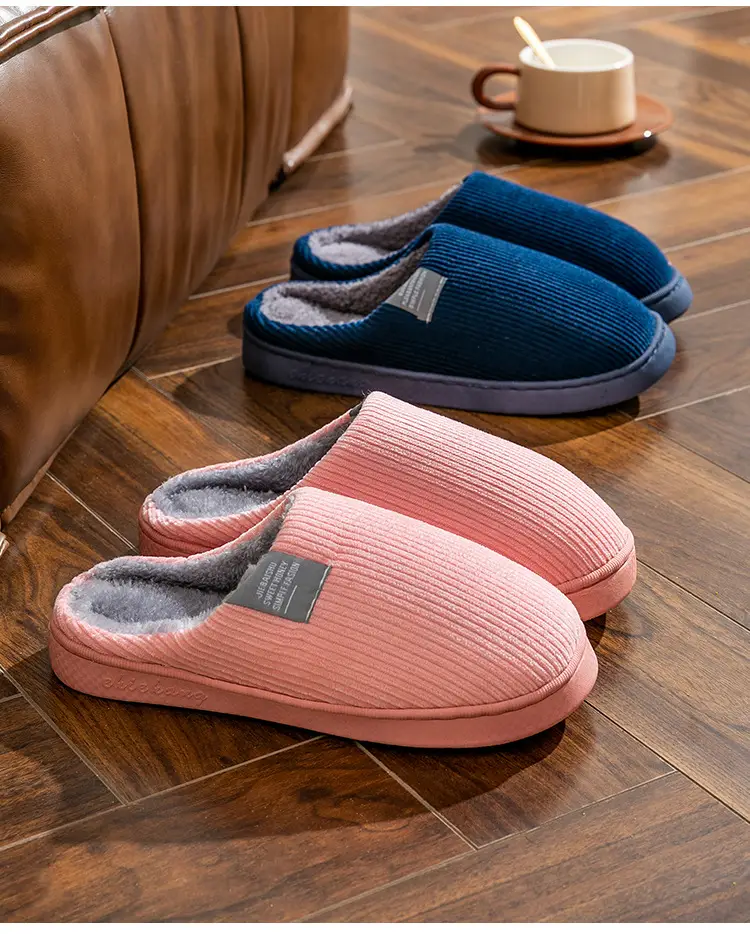 Autumn and winter thick-soled moon shoes season non-slip breathable pregnant women postpartum home soft-soled cotton slippers — feature 24