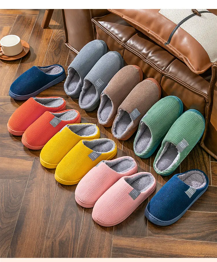 Autumn and winter thick-soled moon shoes season non-slip breathable pregnant women postpartum home soft-soled cotton slippers — feature 7