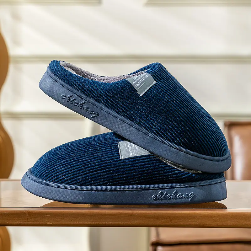 Autumn and winter thick-soled moon shoes season non-slip breathable pregnant women postpartum home soft-soled cotton slippers - Image 2