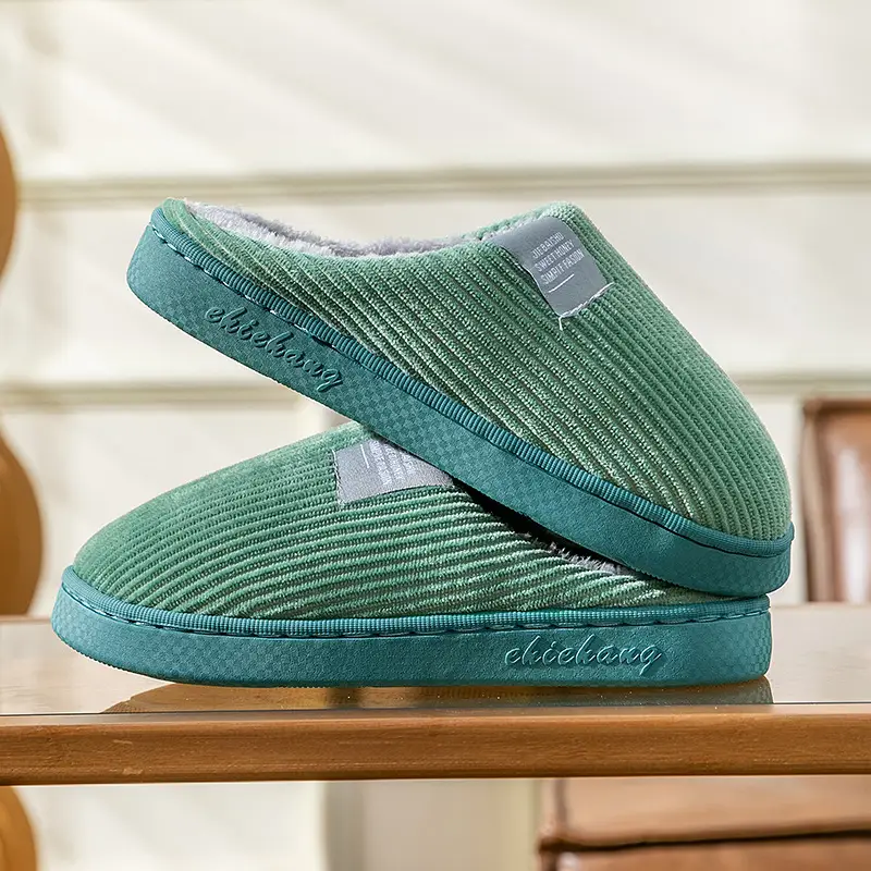 Autumn and winter thick-soled moon shoes season non-slip breathable pregnant women postpartum home soft-soled cotton slippers - Image 4