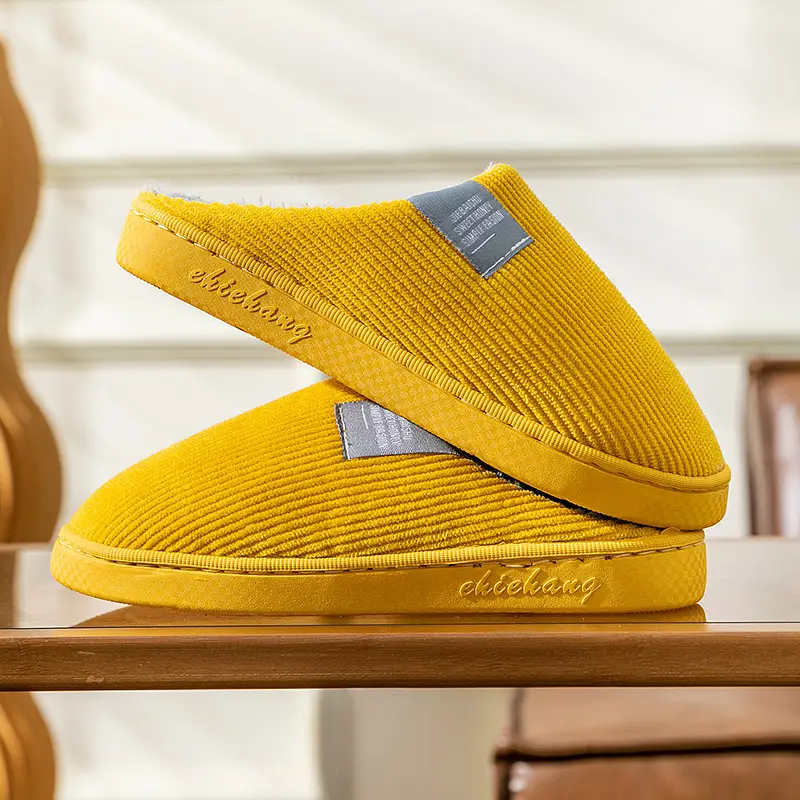 Autumn and winter thick-soled moon shoes season non-slip breathable pregnant women postpartum home soft-soled cotton slippers - Image 5