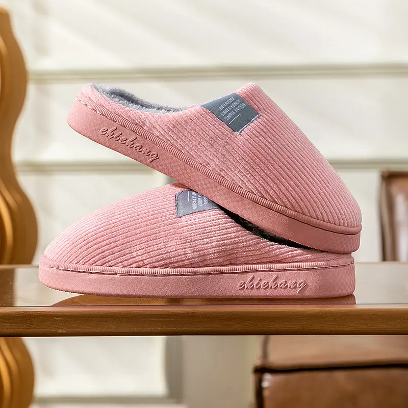 Autumn and winter thick-soled moon shoes season non-slip breathable pregnant women postpartum home soft-soled cotton slippers - Image 6