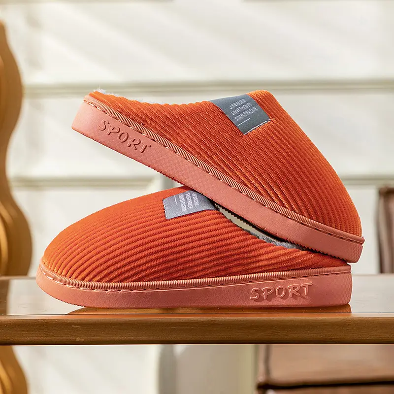 Autumn and winter thick-soled moon shoes season non-slip breathable pregnant women postpartum home soft-soled cotton slippers - Image 7