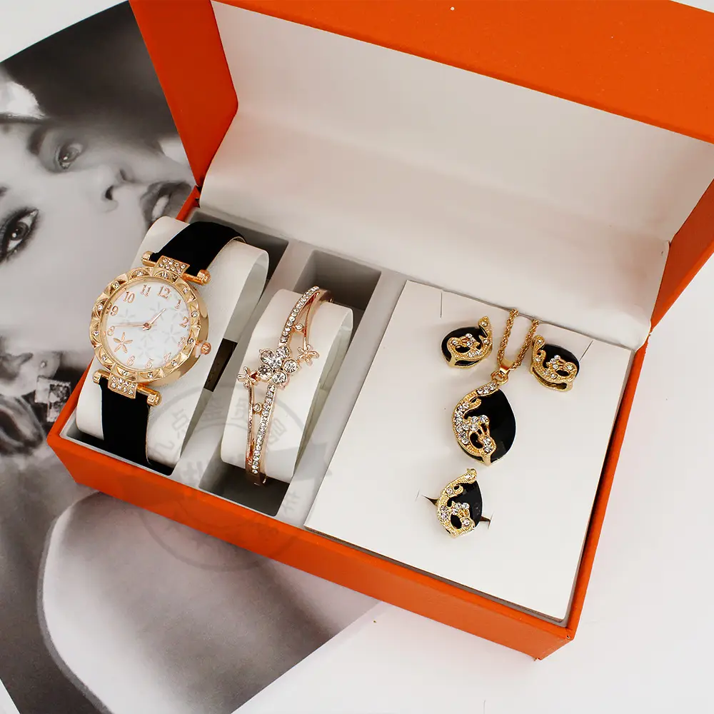 High-End Jewelry Set for Women with Blue Stones & Blue Watch — feature 13
