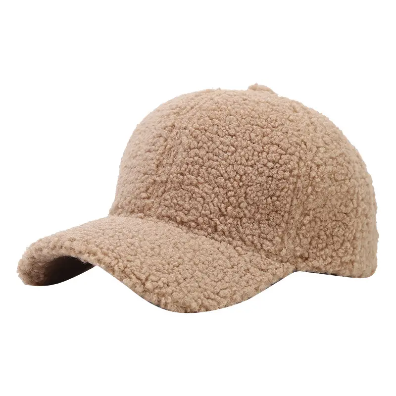 Women Wool Baseball Cap Grey Winter Warm - Image 17