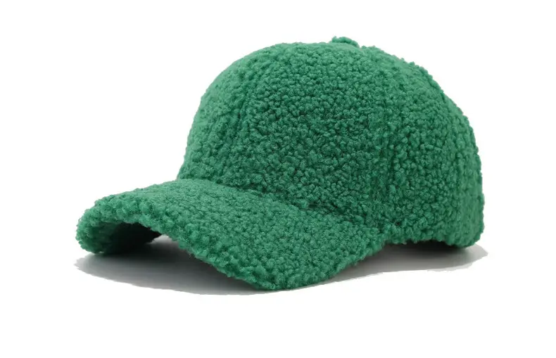 Women Wool Baseball Cap Grey Winter Warm — feature 12