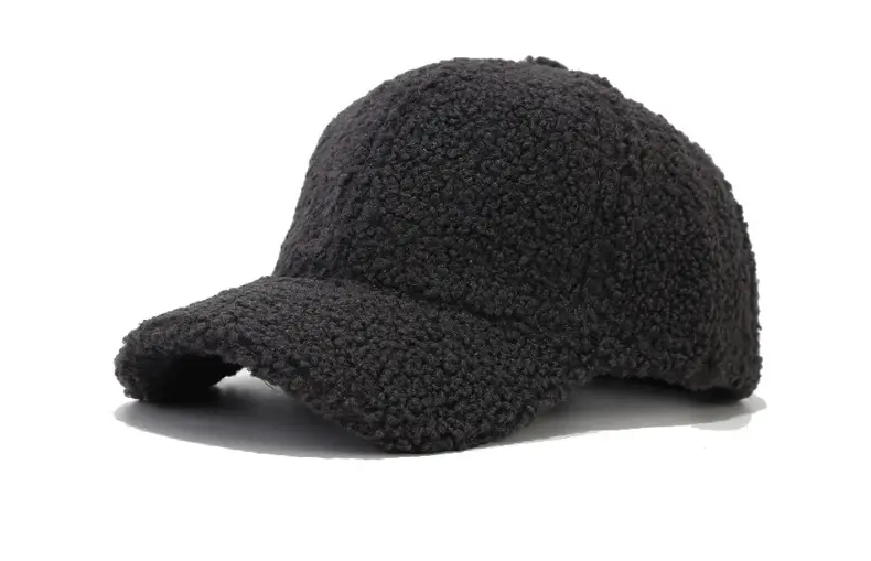 Women Wool Baseball Cap Grey Winter Warm — feature 13