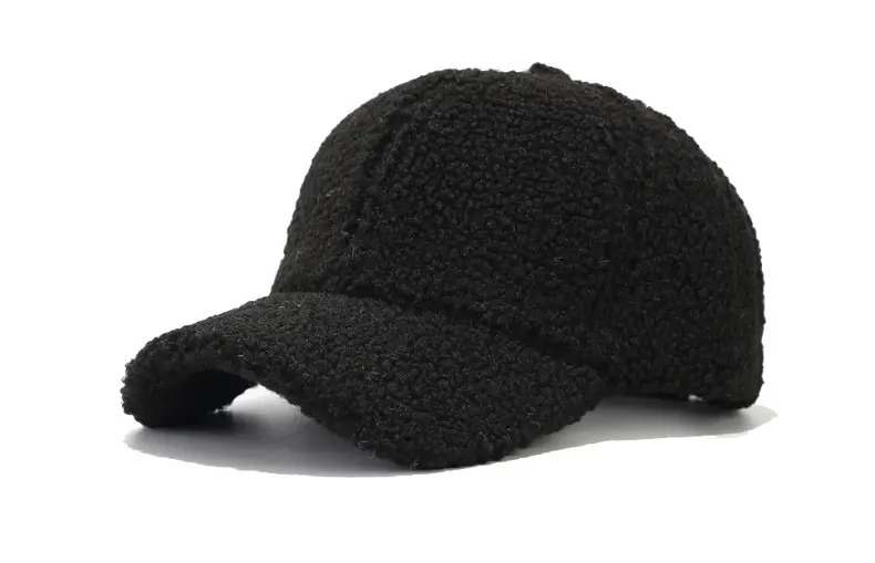 Women Wool Baseball Cap Grey Winter Warm — feature 18
