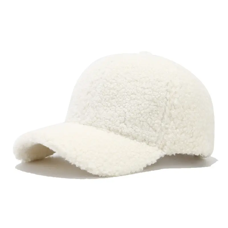 Women Wool Baseball Cap Grey Winter Warm - Image 13