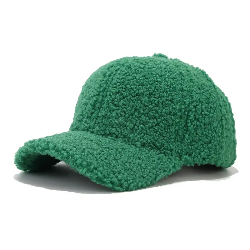 Women Wool Baseball Cap Grey Winter Warm - Image 6
